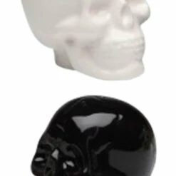 Best reviews of 🛒 GOTHIC GIFTS Gothic Homewares Skulls [Black And White] | SALT AND PEPPER SHAKER SET 👍