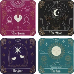 Brand new 😉 GOTHIC GIFTS Gothic Homewares Tarot Card | COASTER SET 🧨 -Deals Goth Store gothic gifts tarot card coaster set 1 89e579b6 75da 4d71 89ad def770e4ca27 700x700