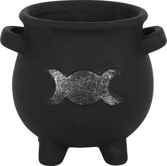 New ๐ GOTHIC GIFTS Gothic Homewares Triple Moon | CAULDRON PLANT POT โ 2 New ๐ GOTHIC GIFTS Gothic Homewares Triple Moon | CAULDRON PLANT POT โ - Image 2