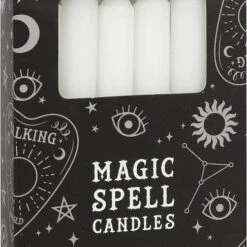 Best Pirce 🛒 MAGIC SPELL CANDLES Gothic Homewares White Happiness Spell | CANDLES [PACK OF 12] 😍