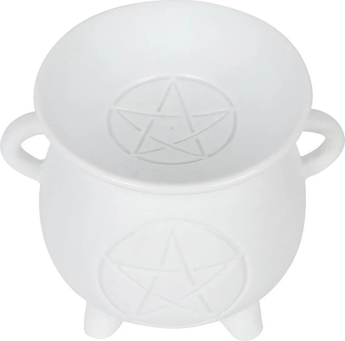 Best Pirce ❤️ GOTHIC GIFTS Gothic Homewares White Pentagram Cauldron | OIL BURNER 🛒 5 Best Pirce ❤️ GOTHIC GIFTS Gothic Homewares White Pentagram Cauldron | OIL BURNER 🛒 - Image 5