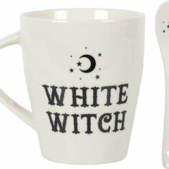 Cheap 😍 GOTHIC GIFTS Gothic Homewares White Witch | MUG & SPOON SET 😍 -Deals Goth Store gothic gifts white witch mug spoon set 3 c763d0fb b6b1 44b7 8a0e 519eb4f8eafd 700x700