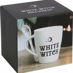 Cheap 😍 GOTHIC GIFTS Gothic Homewares White Witch | MUG & SPOON SET 😍 -Deals Goth Store gothic gifts white witch mug spoon set 4 02324584 d794 4808 a95e 39651d8b67b1 700x700
