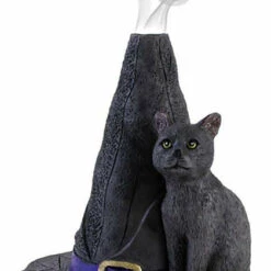 Wholesale โญ GOTHIC GIFTS Cats Witch Hat With Cat | INCENSE CONE HOLDER ๐ฅ