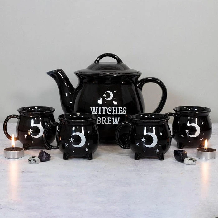 Outlet 🧨 GOTHIC GIFTS Gothic Homewares Witches Brew | TEA SET 🥰 1 Outlet 🧨 GOTHIC GIFTS Gothic Homewares Witches Brew | TEA SET 🥰
