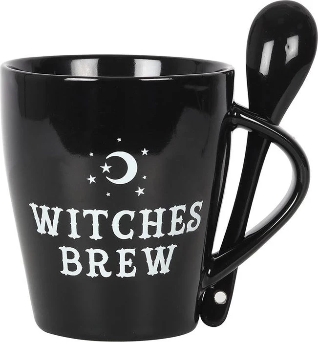 Hot Sale 😀 GOTHIC GIFTS Gothic Homewares Witches Brew | MUG & SPOON SET 👏 3 Hot Sale 😀 GOTHIC GIFTS Gothic Homewares Witches Brew | MUG & SPOON SET 👏 - Image 3