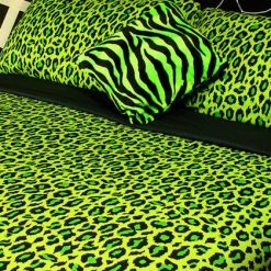Flash Sale 🧨 HELLS BLANKETS Gothic Homewares Acid Leopard | QUEEN QUILT SET 😀