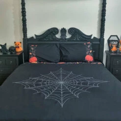 Promo 🎁 HELLS BLANKETS Ghosts Haunted Hallows | KING QUILT SET ⌛ -Deals Goth Store hells blankets hallows harvest quilt set 01 105efd56 eea0 4670 987d 6510411e8515 700x700
