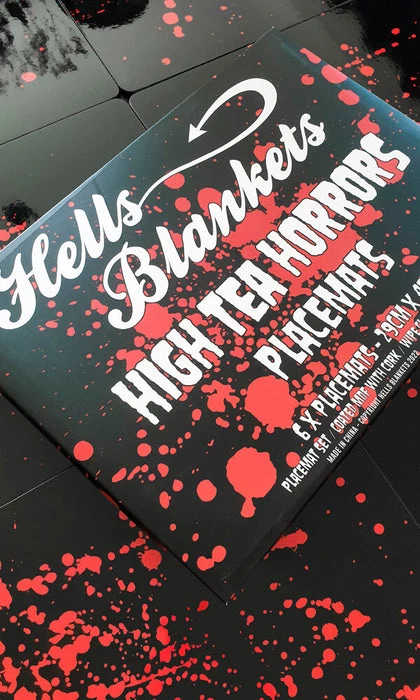 Promo ✨ HELLS BLANKETS Gothic Homewares High Tea Horrors | PLACEMAT SET 🤩 2 Promo ✨ HELLS BLANKETS Gothic Homewares High Tea Horrors | PLACEMAT SET 🤩 - Image 2