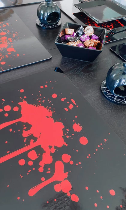 Promo ✨ HELLS BLANKETS Gothic Homewares High Tea Horrors | PLACEMAT SET 🤩 1 Promo ✨ HELLS BLANKETS Gothic Homewares High Tea Horrors | PLACEMAT SET 🤩