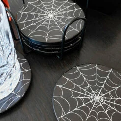 Budget 😀 HELLS BLANKETS Gothic Homewares Web Of Nightmares | COASTER SET 🔔 -Deals Goth Store hells blankets web of nightmares coasters 05 91b2d7d1 6206 421e b2ba 41a000197d0a 700x700