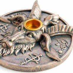Hot Sale 🥰 HOMEWARES Gothic Homewares Baphomet | INCENSE BURNER & CANDLE HOLDER ⌛ -Deals Goth Store homewares baphomet round incense burner candle holder 4 e0339d6f 74d1 4cb4 b325 462fbe309135 700x700