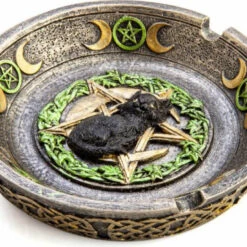 Cheap ❤️ HOMEWARES Cats Black Cat Pentacle Moons | INCENSE BURNER & ASHTRAY* 👍 -Deals Goth Store homewares black cat pentacle moons incense burner ashtray 4 48d77567 38cb 4cdf a851 9367d3007b2d 700x700