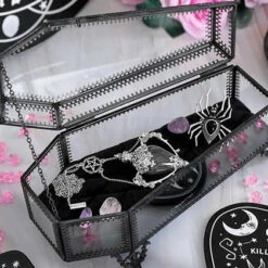 Best Pirce ⭐ KILLSTAR Gothic Homewares Casket | GLASS COFFIN 🥰