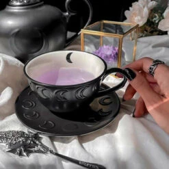 Budget 🎁 KILLSTAR Gothic Homewares Phases | TEACUP & SAUCER" ✨ -Deals Goth Store killstar phases teacup saucer 2 1214adb1 ace5 4681 a898 547647d44f13 700x700