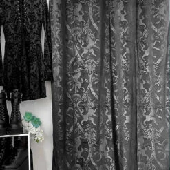 Budget 😍 KILLSTAR Gothic Homewares Royal Beast [Black] | CURTAIN" 🎁