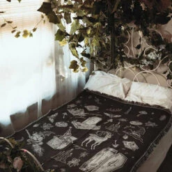 Best Pirce 🥰 LIVELY GHOSTS Gothic Homewares Cottage Witch | TAPESTRY BLANKET` 😉 -Deals Goth Store lively ghosts cottage witch tapestry blanket 12 ae7728da 7833 446b 97c6 6e4b46706fe4 700x700