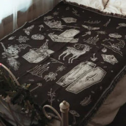 Best Pirce 🥰 LIVELY GHOSTS Gothic Homewares Cottage Witch | TAPESTRY BLANKET` 😉 -Deals Goth Store lively ghosts cottage witch tapestry blanket 1 4e6baafd 167d 47b2 924e b6786351c26f 700x700