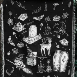 Best Pirce 🥰 LIVELY GHOSTS Gothic Homewares Cottage Witch | TAPESTRY BLANKET` 😉
