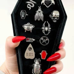 Cheapest 🤩 MYSTICUM LUNA Gothic Homewares Cosmic Coffin | RING TRAY 💯 -Deals Goth Store mysticum luna cosmic coffin ring tray 01 08d4cc05 a900 4be5 9dcb f088bdf3dd2e 700x700