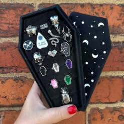 Cheapest 🤩 MYSTICUM LUNA Gothic Homewares Cosmic Coffin | RING TRAY 💯 -Deals Goth Store mysticum luna cosmic coffin ring tray 4 6624529e dabe 4348 a9a9 e3fa27c3d0eb 700x700