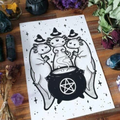 Discount ✔️ PVMPKIN ART Gothic Homewares Axolotl Coven | ART PRINT 😉 -Deals Goth Store pvmpkin art axolotl coven art print 2 3ecd1c7d 3199 4f6d ab24 6df468a3fa1f 700x700