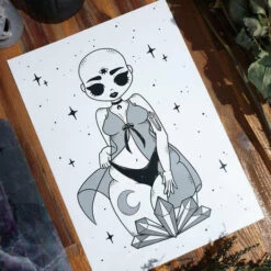 Promo ❤️ PVMPKIN ART Gothic Homewares Crystal Goddess | ART PRINT 😍 -Deals Goth Store pvmpkin art crystal goddess art print 2 b763805e 8ee4 4ddf 9dc7 25f08b8599ce 700x700