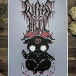 Best reviews of 😀 PVMPKIN ART Gothic Homewares Cute As Hell | ART PRINT 🤩