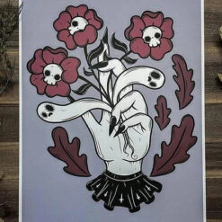 Buy ⌛ PVMPKIN ART Ghosts Flowers For Lost Souls | ART PRINT 👍