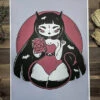 Best deal ✔️ PVMPKIN ART Gothic Homewares Pretty Little Demon | PRINT 😉