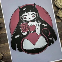 Best deal ✔️ PVMPKIN ART Gothic Homewares Pretty Little Demon | PRINT 😉 -Deals Goth Store pvmpkin art pretty little demon print 2 633be4f6 4af3 4e17 97be 22c839edddd6 700x700