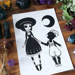 Brand new ✔️ PVMPKIN ART Gothic Homewares The Babysitter | ART PRINT ⭐ -Deals Goth Store pvmpkin art the babysitter art print 2 1e3be686 a194 48bf 856f a5a3ba3cb182 700x700