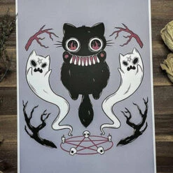 New 🤩 PVMPKIN ART Cats Voidling And Friends | ART PRINT ⌛
