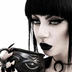 Brand new 🤩 ROGUE AND WOLF Gothic Homewares Witch Cauldron | MUG" 👍 -Deals Goth Store rogue and wolf witch cauldron mug 7 700x700