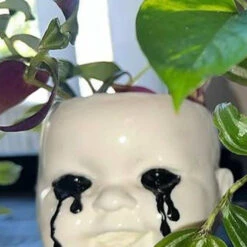 Budget ✔️ SARAH MUDLE Gothic Homewares Doll Head [White] | PLANTER 🧨 -Deals Goth Store sarah mudle doll head white planter 3 3101bf98 1fd7 4270 b959 bf94978b0090 700x700