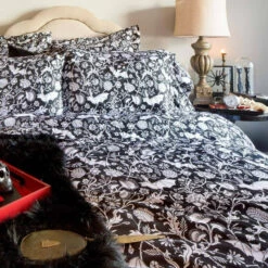 Discount 😉 SIN IN LINEN Bats Elysian Fields [Black] | DOUBLE/QUEEN DUVET COVER 🔔 -Deals Goth Store sin in linen elysian fields black duvet cover 5 0ec57abb 4286 42db baa5 dbf4eaeb9a21 700x700
