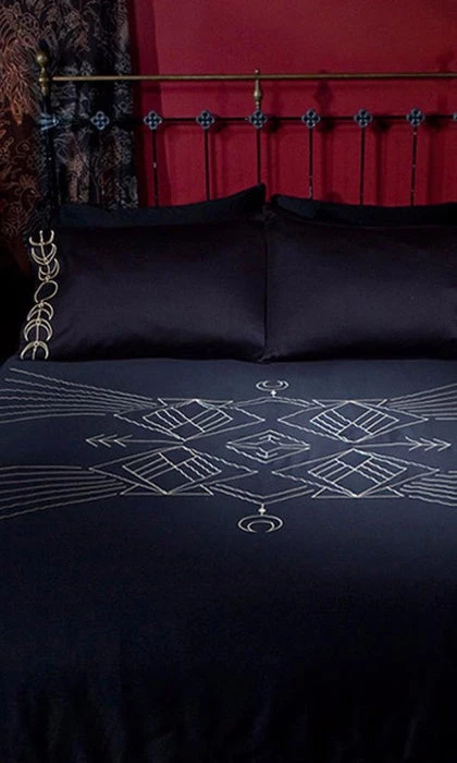 Buy 👏 SIN IN LINEN Gothic Homewares Moon Phase | KING DUVET COVER 🎉 1 Buy 👏 SIN IN LINEN Gothic Homewares Moon Phase | KING DUVET COVER 🎉