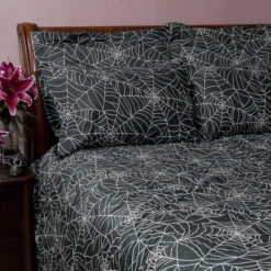 Deals 👏 SIN IN LINEN Gothic Homewares Spider Web | DOUBLE/QUEEN DUVET COVER 🎁 -Deals Goth Store sin in linen spider web print king duvet cover 2 bae01607 3e9f 443f 9fc9 653ffd4f97e1 700x700