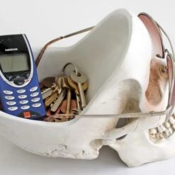 Discount 🎁 SUCK UK Gothic Homewares Skull | BOWL [WHITE] 🌟 -Deals Goth Store skull white tidy 3 700x700