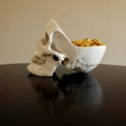 Discount 🎁 SUCK UK Gothic Homewares Skull | BOWL [WHITE] 🌟 -Deals Goth Store skull white tidy 7 700x700