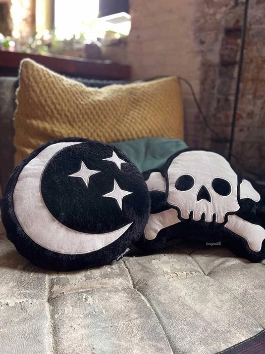 Cheapest ⭐ SOURPUSS Gothic Homewares Furry Moon & Stars | PILLOW ⭐ 2 Cheapest ⭐ SOURPUSS Gothic Homewares Furry Moon & Stars | PILLOW ⭐ - Image 2