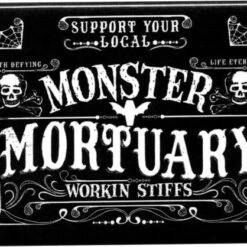 Discount ⌛ SOURPUSS Gothic Homewares Monster Mortuary | MAGNET ❤️