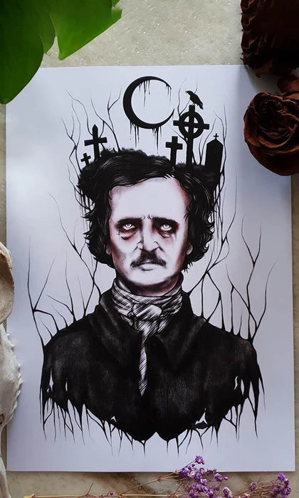 Deals 🌟 THE BLACK CVLT Edgar Allan Poe | Nevermore ART PRINT 🥰 1 Deals 🌟 THE BLACK CVLT Edgar Allan Poe | Nevermore ART PRINT 🥰