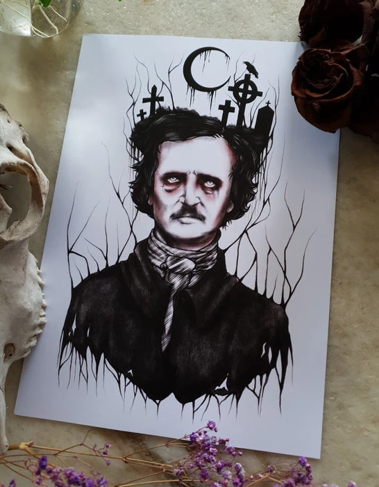Deals 🌟 THE BLACK CVLT Edgar Allan Poe | Nevermore ART PRINT 🥰 2 Deals 🌟 THE BLACK CVLT Edgar Allan Poe | Nevermore ART PRINT 🥰 - Image 2