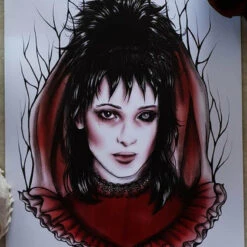 Flash Sale 👍 THE BLACK CVLT Lydia Deetz | Beetlejuice ART PRINT 🔔
