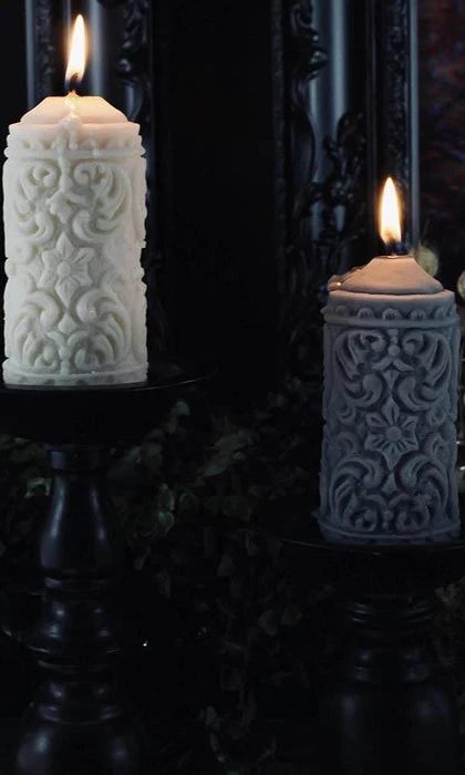 Budget ๐ฅ THE BLACKENED TEETH Gothic Homewares Mildred Gothic Pillar | CANDLE ๐ฏ 1 Budget ๐ฅ THE BLACKENED TEETH Gothic Homewares Mildred Gothic Pillar | CANDLE ๐ฏ
