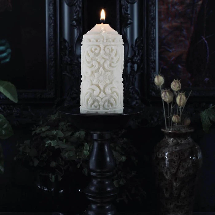 Budget ๐ฅ THE BLACKENED TEETH Gothic Homewares Mildred Gothic Pillar | CANDLE ๐ฏ 4 Budget ๐ฅ THE BLACKENED TEETH Gothic Homewares Mildred Gothic Pillar | CANDLE ๐ฏ - Image 4