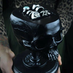 Top 10 😉 THE BLACKENED TEETH Gothic Homewares Skull [Black] | JEWELLERY HOLDER 💯 -Deals Goth Store the blackened teeth skull black jewellery holder 3 33aa69f6 b86b 4b12 9f56 51d48fe155b6 700x700