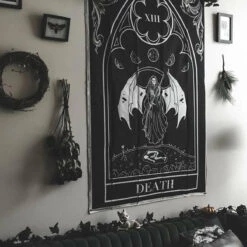 Outlet 💯 THE PRETTY CULT Gothic Homewares Death | TAPESTRY 😍