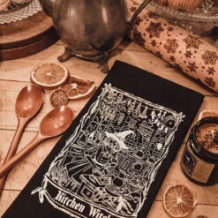 Cheapest 👍 THE PRETTY CULT Gothic Homewares Kitchen Witch | DISH TOWEL ✔️ -Deals Goth Store the pretty cult kitchen witch dish towel 4 7307e11b d78c 44c8 a850 ff66beb00e71 700x700